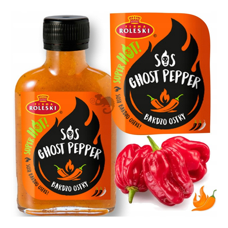 Zestaw 3 OSTRYCH SOSÓW HABANERO GHOST PEPPER CAROLINA REAPER 345g ROLESKI