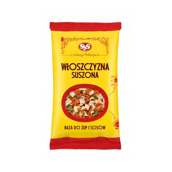 SYS WŁOSZCZYZNA SUSZONA baza do zup i sosów 100g