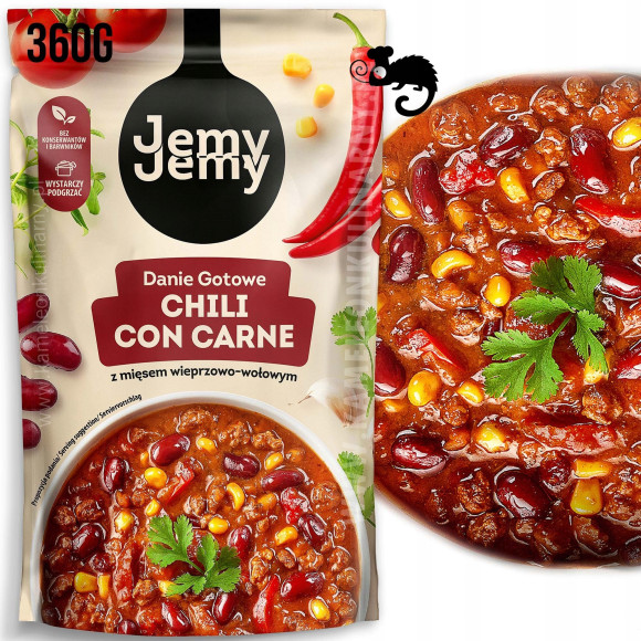 JEMY JEMY CHILI CON CARNE Z MIĘSEM WIEPRZOWO-WOŁOW JEMY JEMY CHILI CON CARNE Z MIĘSEM WIEPRZOWO-WOŁOW