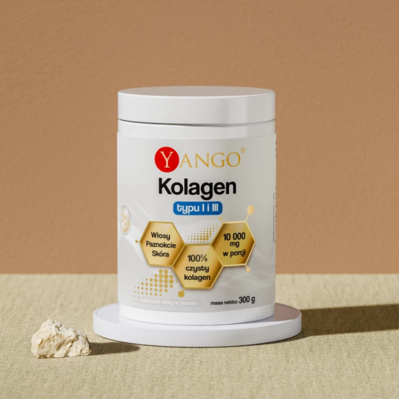 KOLAGEN RYBI typu I i III W PROSZKU proszek ZDROWA SKÓRA WŁOSY 300g YANGO KOLAGEN RYBI typu I i III W PROSZKU proszek ZDROWA SKÓRA WŁOSY 300g YANGO