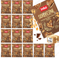 INKA ciasteczka SERDECZNE CZEKOLADOWE 50g x15szt owsiane serduszka 0,75kg