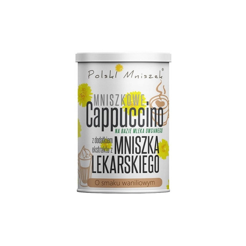 CAPPUCCINO MNISZKOWE o smaku WANILIOWYM wanilia 150g Polski Mniszek