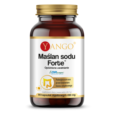 Yango MAŚLAN SODU FORTE 490mg wsparcie: ZDROWE JELITA MIKROFLORA JELIT 90k