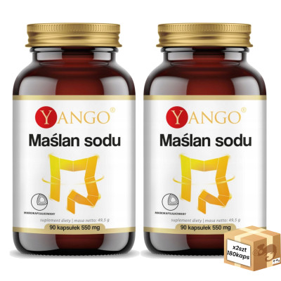 Yango MAŚLAN SODU OTOCZKOWANY 90k x2szt wsparcie: ZDROWE JELITA MIKROFLORA