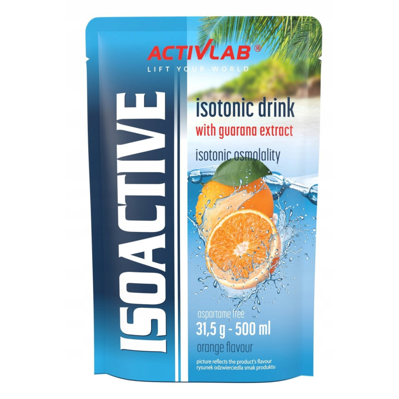 ISOACTIVE Izotonik Activlab ELEKTROLITY smak POMARAŃCZA Orange 31,5g 1szt