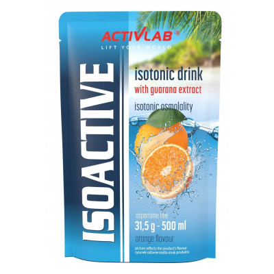 ISOACTIVE Izotonik Activlab ELEKTROLITY smak POMARAŃCZA Orange 31,5g 1szt