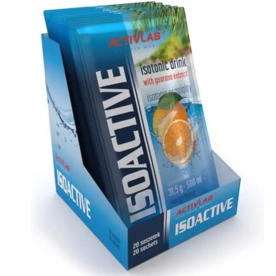 ISOACTIVE Izotonik Activlab ELEKTROLITY smak POMARAŃCZA Orange 31,5g x20szt