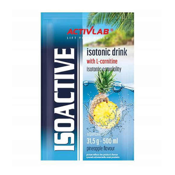 ISOACTIVE Izotonik Activlab ELEKTROLITY smak ANANAS Pineapple 31,5g 1szt ISOACTIVE Izotonik Activlab ELEKTROLITY smak ANANAS Pineapple 31,5g 1szt