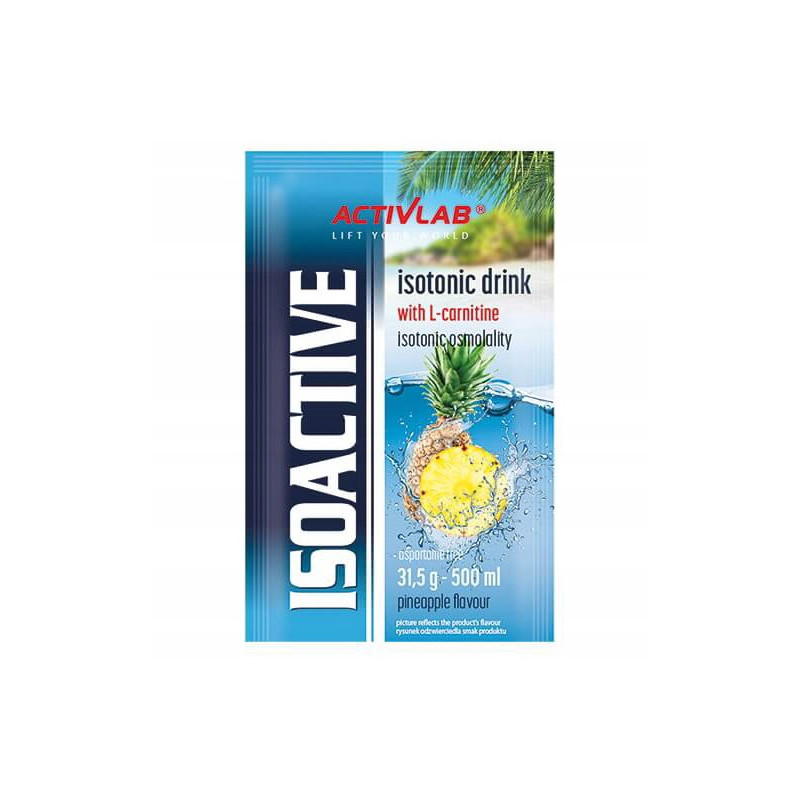 ISOACTIVE Izotonik Activlab ELEKTROLITY smak ANANAS Pineapple 31,5g 1szt