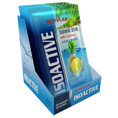 ISOACTIVE Izotonik Activlab ELEKTROLITY smak ANANAS Pineapple 31,5g x20szt