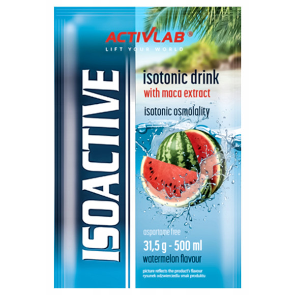 ISOACTIVE Izotonik Activlab ELEKTROLITY smak ARBUZ Watermelon 31,5g 1szt ISOACTIVE Izotonik Activlab ELEKTROLITY smak ARBUZ Watermelon 31,5g 1szt