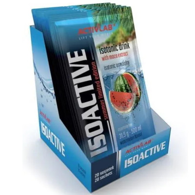 ISOACTIVE Izotonik Activlab ELEKTROLITY smak ARBUZ Watermelon 31,5g x20szt