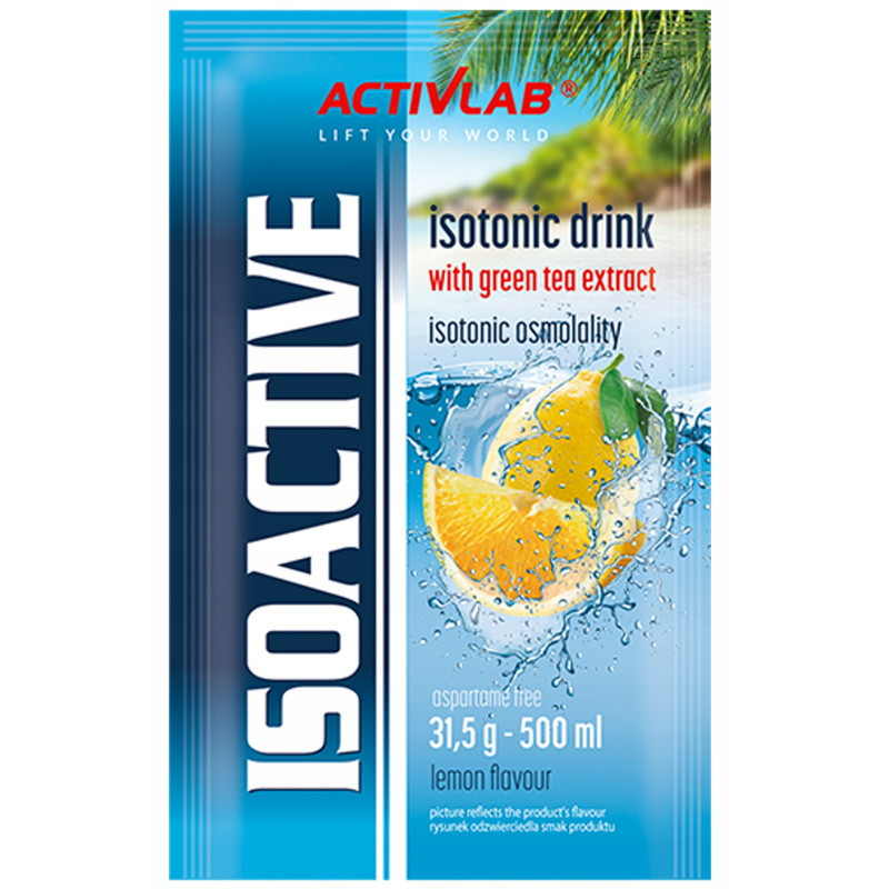 ISOACTIVE Izotonik Activlab ELEKTROLITY smak CYTRYNA Lemon 31,5g 1szt