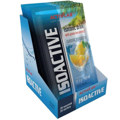 kopia ISOACTIVE Izotonik Activlab ELEKTROLITY smak CYTRYNA Lemon 31,5g x20szt