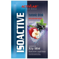 ISOACTIVE Izotonik Activlab ELEKTROLITY smak CZARNA PORZECZKA 31,5g 1szt