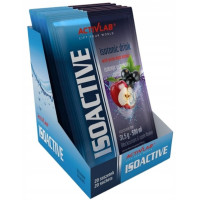ISOACTIVE Izotonik Activlab ELEKTROLITY smak CZARNA PORZECZKA 31,5g x20szt