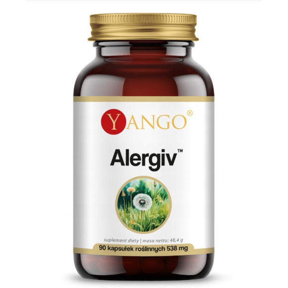 Yango ALERGIV 90kaps Pachnotka Kwerceryna Cytrynian wsparcie ALERGIA