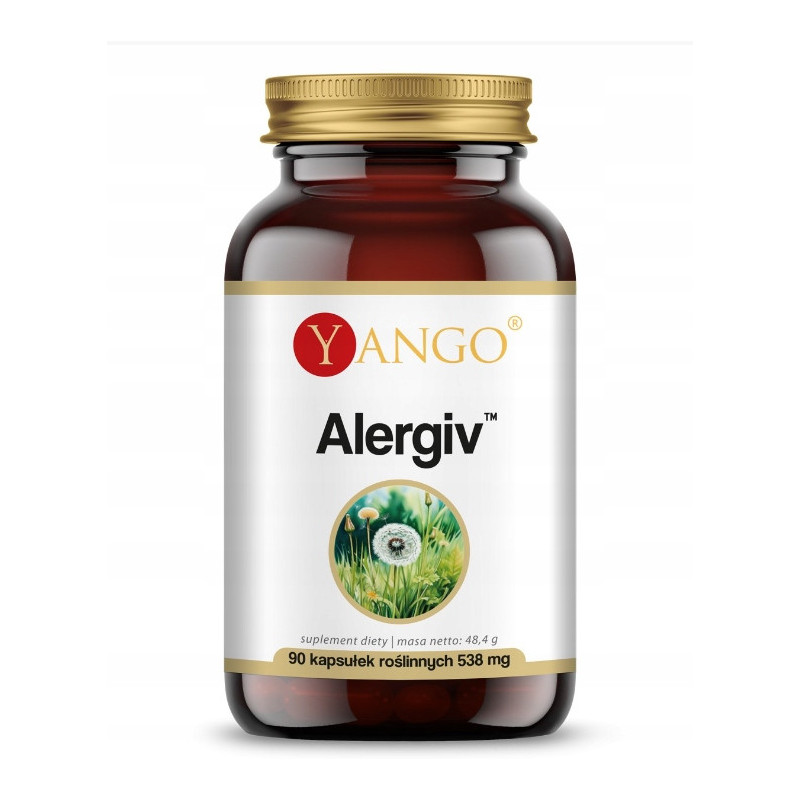 Yango ALERGIV 90kaps Pachnotka Kwerceryna Cytrynian wsparcie ALERGIA