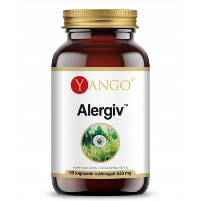 Yango ALERGIV 90kaps Pachnotka Kwerceryna Cytrynian wsparcie ALERGIA