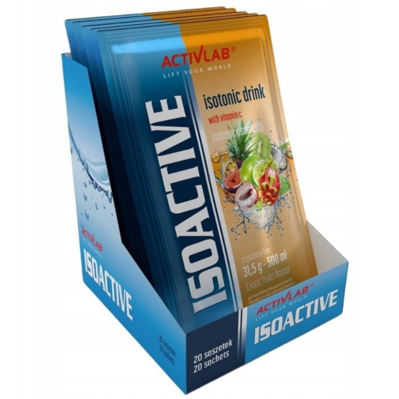 ISOACTIVE Izotonik Activlab ELEKTROLITY exotic OWOCE TROPIKALNE 31,5g x20szt