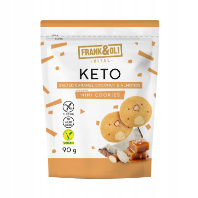 FRANK&OLI MINI KETO ciasteczka SŁONY KARMEL Z MIGDAŁEM