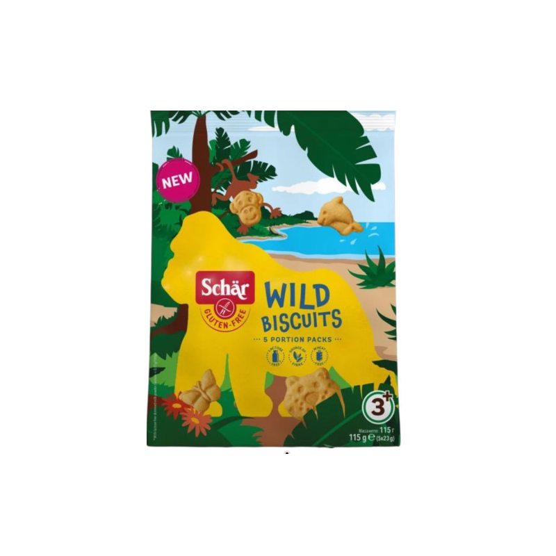 Schar  WILD BISCUITS CIASTECZKA ZWIERZĄTKA BEZGLUTENOWE 115G