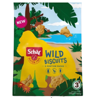 Schar  WILD BISCUITS CIASTECZKA ZWIERZĄTKA BEZGLUTENOWE 115G