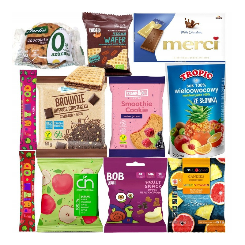Zestaw SŁODYCZY DLA DZIECI  aż 11 różnych produktów DZIEŃ DZIECKA