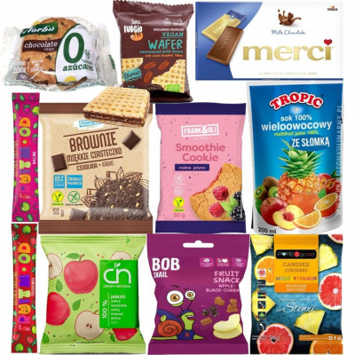 Zestaw SŁODYCZY DLA DZIECI  aż 11 różnych produktów DZIEŃ DZIECKA