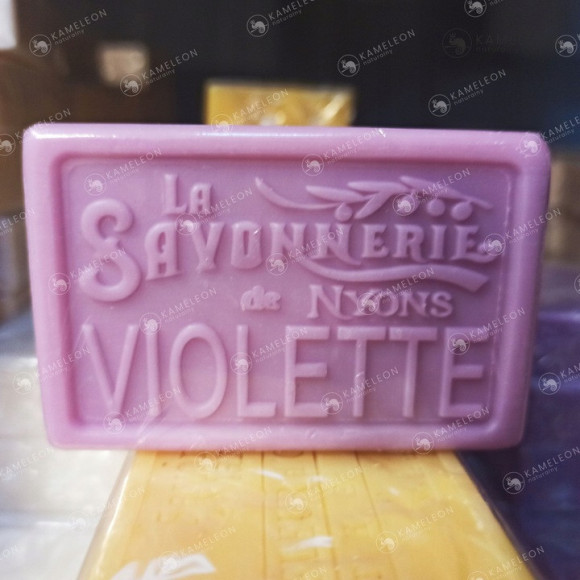 SAVONNERIE de NYONS MYDŁO MARSYLSKIE FIOŁEK 100g SAVONNERIE de NYONS MYDŁO MARSYLSKIE FIOŁEK 100g