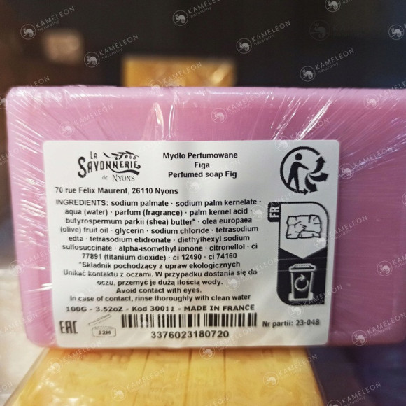 SAVONNERIE de NYONS MYDŁO MARSYLSKIE FIGA 100G SAVONNERIE de NYONS MYDŁO MARSYLSKIE FIGA 100G