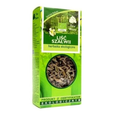 Dary Natury SZAŁWIA liść SZAŁWII NAPARY PŁUKANKI OKŁADY 25g