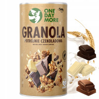OneDayMore GRANOLA POTRÓJNIE CZEKOLADOWA 500G tuba Crunchy Czekolada