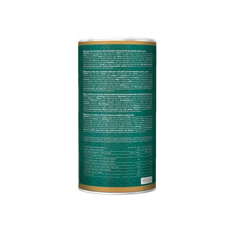 OneDayMore GRANOLA DUBAI STYLE CHOCOLATE Dubajska Czekolada 450g musli tuba