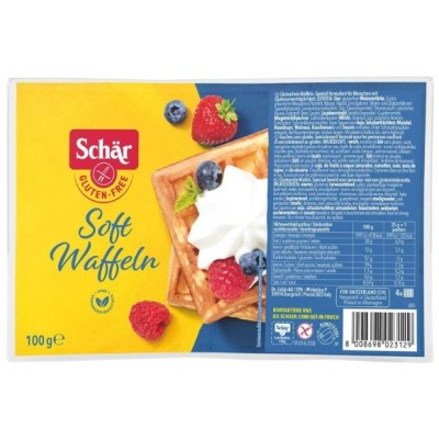 Schar SOFT WAFFELN włoskie GOFRY BEZBLUTENOWE 4x25G