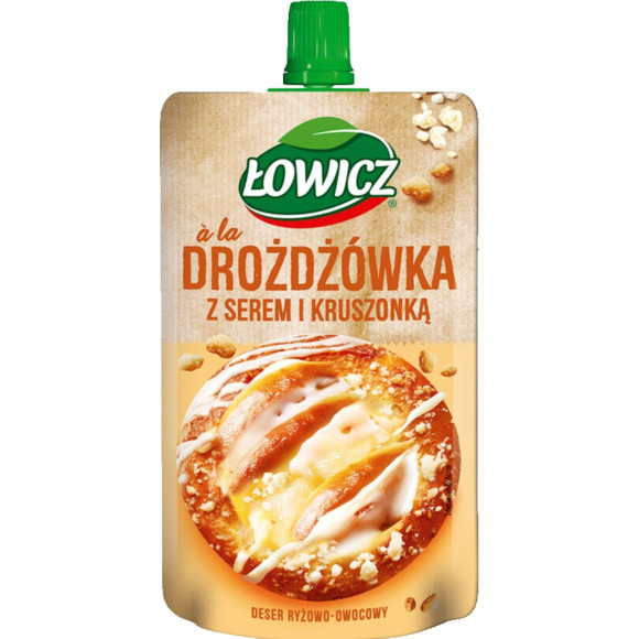 12x ŁOWICZ mus mix JAGODZINKA DROŻDŻÓWKA Z SEREM i Z JABŁKAMI 3 smaki po 4