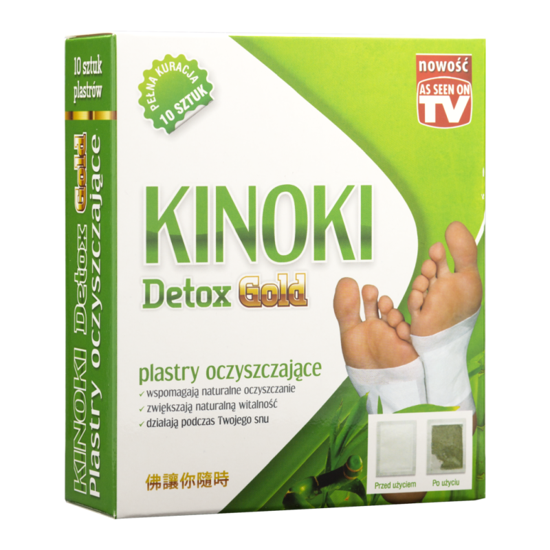KINOKI DETOX GOLD plastry OCZYSZCZAJĄCE 10szt AURA