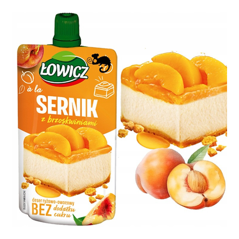 8x ŁOWICZ mus mix CIASTO Z MALIN ŚLIWK SERNIK TARTA SZARLOTKA JAGODZIANKA