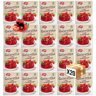Celiko GALARETKA TRUSKAWKOWA 75g x 10szt Bez Glutenu smak truskawkowy