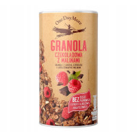 OneDayMore GRANOLA CZEKOLADOWA Z MALINAMI 450g gorzka czekolada + maliny