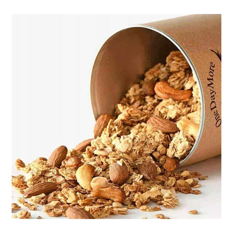 OneDayMore GRANOLA CYNAMONOWA Z ORZECHAMI 450g Migdały + Nerkowce + Laskowe