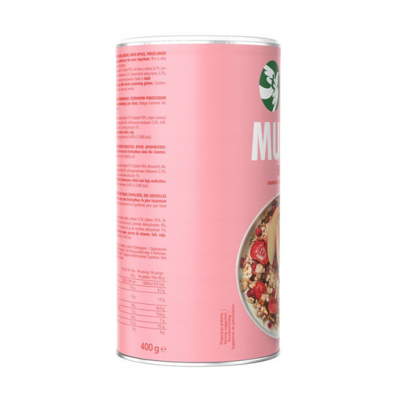 OneDayMore MUSLI OWOCOWE 400g Liofilizowana truskawka i Porzeczka + Jabłko OneDayMore MUSLI OWOCOWE 400g Liofilizowana truskawka i Porzeczka + Jabłko