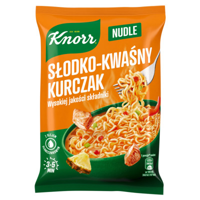 Knorr NUDLE KURCZAK SŁODKO KWAŚNY 65g zupka chińska makaron danie błyskaw.