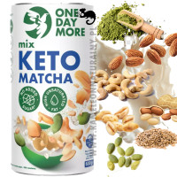 OneDayMore MUSLI PREMIUM MIX KETO MATCHA 600g granola płatki na śniadanie