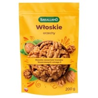 Bakalland ORZECHY WŁOSKIE łuskane 200G wysoka zawartość