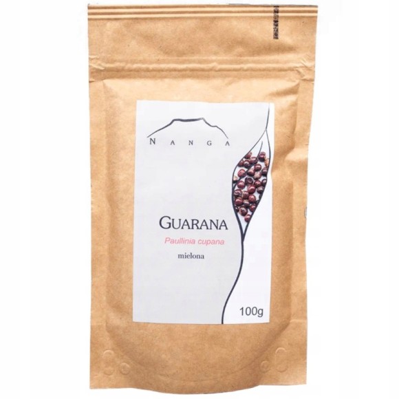 NANGA GUARANA w PROSZKU MIELONA 100g  gwarana wsparcie