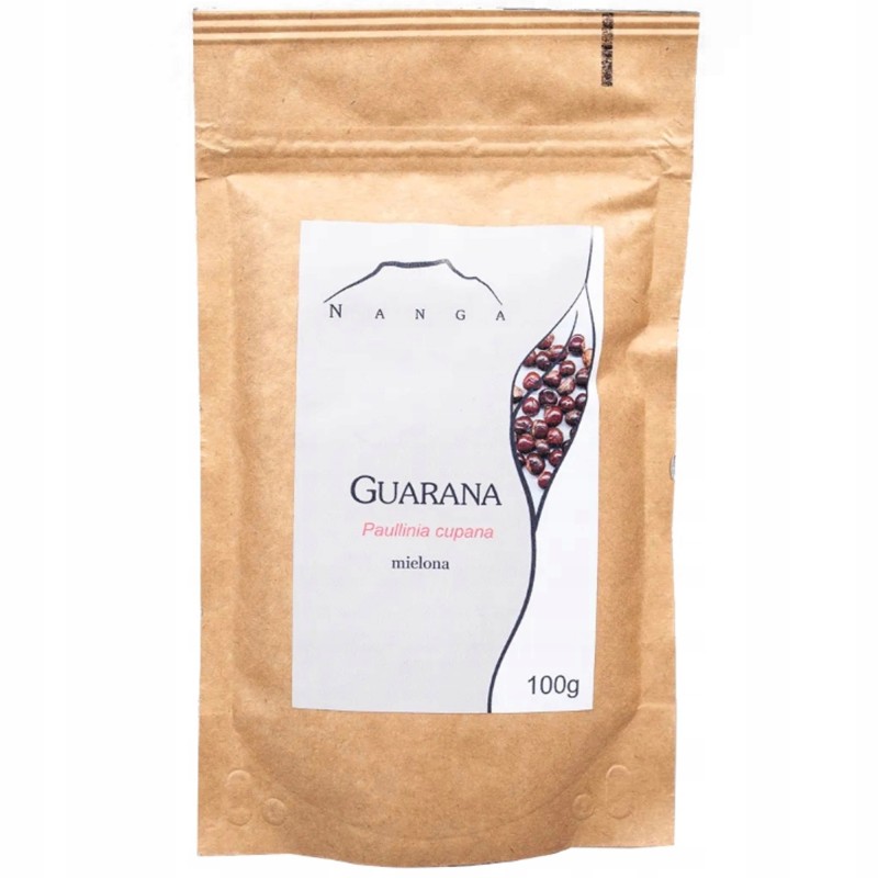 NANGA GUARANA w PROSZKU MIELONA 100g  gwarana wsparcie