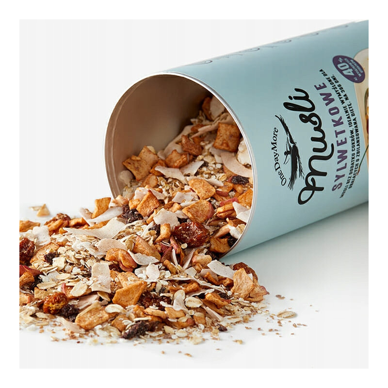 OneDayMore MUESLI BE FIT Sylwetkowe Wiśnia Cynamon 450g Płatki Błonnik vege