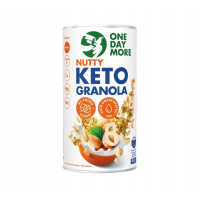 OneDayMore NUTTY KETO GRANOLA ORZECHOWA 450g tuba aż 57% orzechów bez cukru