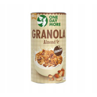 OneDayMore GRANOLA MIGDAŁOWA CRUNHY z makiem czekoladą migdałami rodzynkami